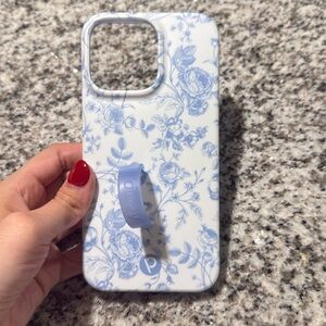 LOOPY 14 Pro Max Case Blue Floral